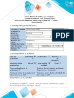 Guía de Actividades y Rúbrica de Evaluación - Tarea 1 - Biomoléculas