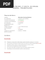 Simulacro RM 2020 - 2° Vuelta - DX Cirugía General - Traumatología PDF