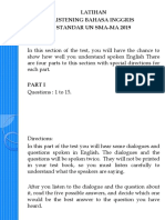 Latihan Listening Bahasa Inggris Standar UN SMA-MA 2019 PDF