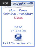 Sample - Hong Kong Criminal Procedure Notes PDF