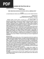 20 Proposiciones de Política de La Liberación