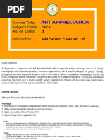 ART APPRECIATION Handouts