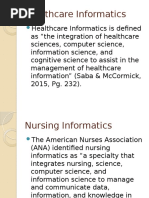 Healthcare Informatics