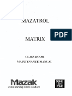 Mazak Mazatrol Matrix Control Classroom Maintneance Manual C740MT0201E PDF