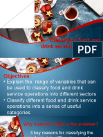 Lesson 10 - Classfying Food and Drink Operations