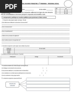 Evaluacion 2 Trimestre 5to de Primaria