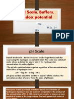 PH Scale, Buffers, Redox Potential