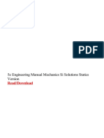 5e Engineering Manual Mechanics Si Solutions Statics Version