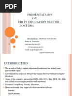 Presentataion ON Fdi in Education Sector POST 2001