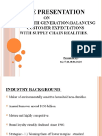 Case Presentation: ON Seventh Generation:Balancing Customer Expectations With Supply Chain Realities