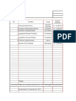 Formato de Planilla Mensual Ejemplo