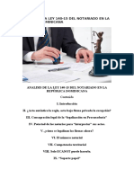 Analisis de La Ley 140-15 Del Notariado en La República Dominicana