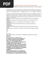 Cómo Influye La Temperatura en La Resistencia Del Conductor