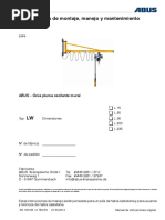 AN100126.003 - Instrucciones de Montaje, Manejo y Mantenimiento para ABUS-Grúa Pluma Oscilante Mural LW