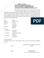 Berita Acara Pembaharuan Susunan Pengurus Struktur Organisasi Sumber Tani Makmur XIII Pekon Sumber Bandung 2018edit 2