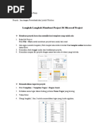 Tugas Cara Pengoperasian Ms Project