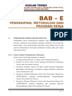 SID Penyediaan Air Baku - E. Pendekatan, Metodologi Dan Program Kerja