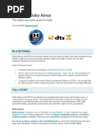 DTS-X Vs Dolby Atmos