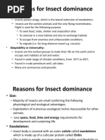 Reasons For Insect Dominance