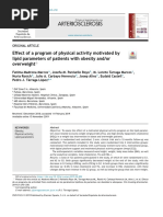 Effect of A Program of Physical Activity Motivated by Lipid Parameters of Patients With Obesity and or Overweight PDF