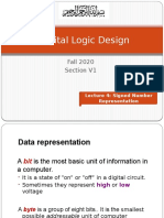 DLD Lecture4 - Signed Number Representation