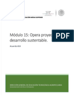 Modulo 15 Opera Proyectos de Desarrollo Sustentable PDF