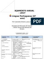 PLANEJAMENTO - Língua Portuguesa