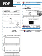 Ficha 1 4to Grado. Comunicacion. Elementos de La Comunicación