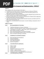 SME 633 Curriculum Development and Implementation