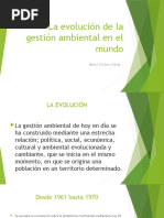 Evolución de Gestión Ambiental 2017