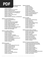 Specification Masterformat