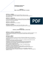 Modelo de Estatuto de Clubes Deportivos Con Un Solo Organo de Control