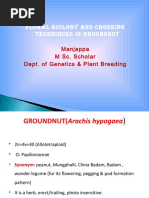 SST 503 - Floralbiologyandcrossingtechniquesin GROUNDNUT PDF