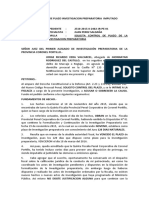 Escrito de Control de Plazo Investigación Preparatoria