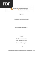 Actividad 2 - Operación y Compensaciones de Salarios