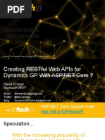 4 Creating REST APIs For GP GP Tech 2018