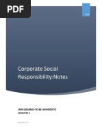 Corporate Social Responsibility Notes - Mod 1 & 2 PDF