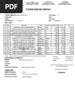 Cotización Electrored