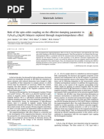 Role of Coupling Spin-Orbit On Damping Effective