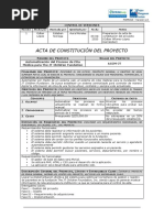 FGPR - 010 - 06 - Acta de Constitución Del Proyecto