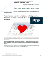 Control Semanal de Presión Arterial en Excel - Trucos y Cursos de Excel