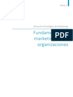 Fundamentos de Marketing en Las Organizaciones