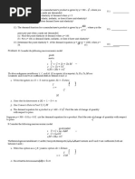 Mathematical Economics Assignment Questions