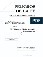 Los Peligros de La Fe en Los Tiempos Actuales - R. Ruiz Amado