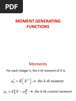 4.mgf and Distributions PDF