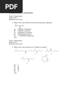 MULTIPLE CHOICE QUESTIONS-Carbonyl Compound