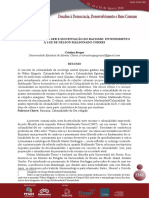 Colonialidade Do Ser e Sustentacao Do Racismo Entendimento A Luz de Nelson Maldonado Torres