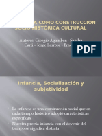 La Infancia Como Construcción Socio Histórica Cultural