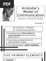 Aristotle's Model of Communication