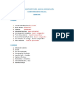 Contenido Temático Del Área de Comunicación Cuarto